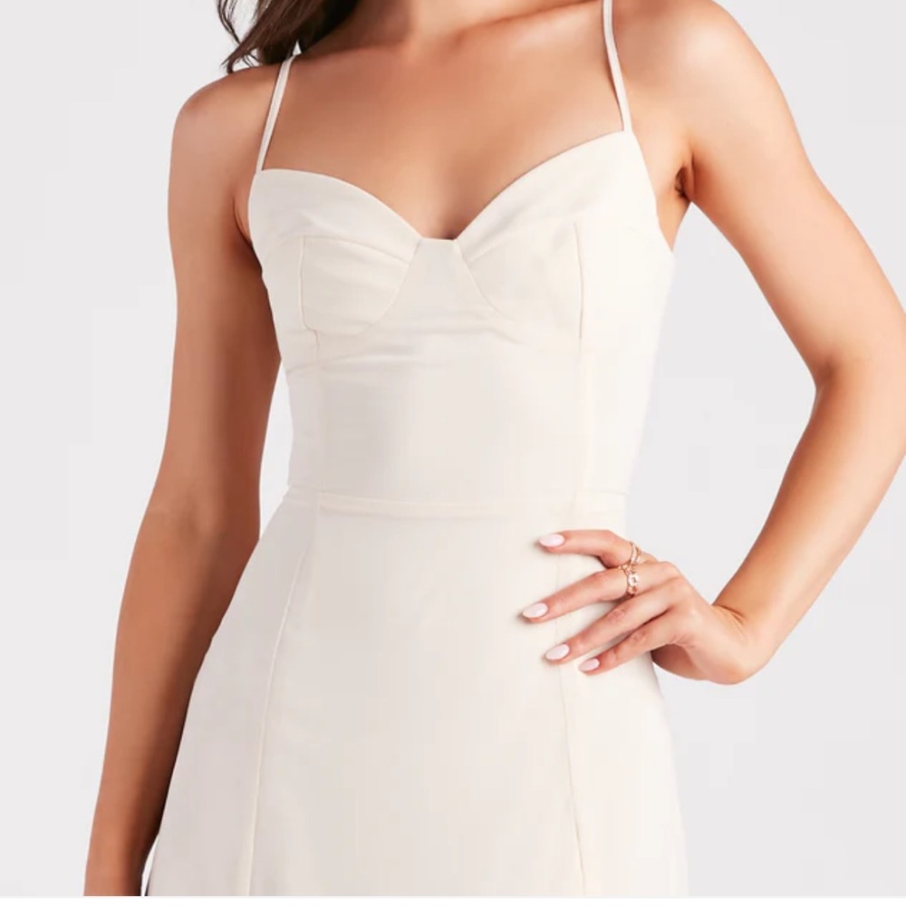 DNA Couture Taupe Midi Dress